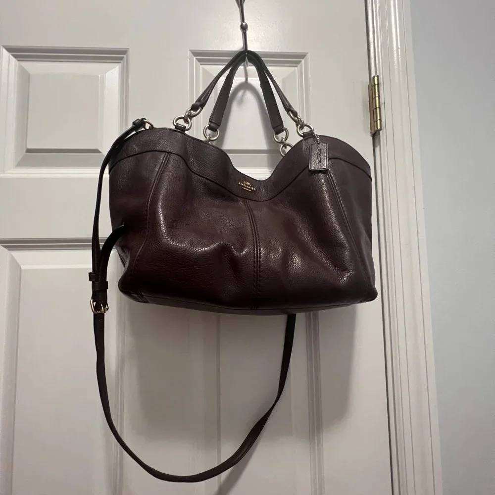 Coach Lexy pebble leather bag F23537 crossbody and shoulder bag